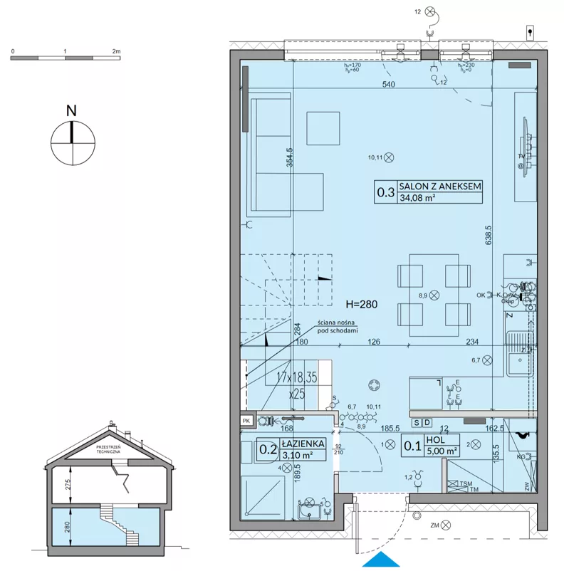 Dom 85,17 m², oferta nr 184B, Arkady Walendów, Walendów, ul. Brzozowa