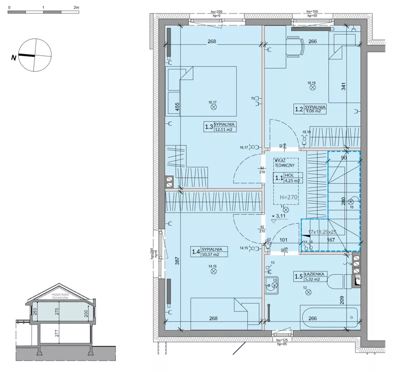 Dom 81,17 m², oferta nr 34B, Ogrody Przyjaciół 5 - etap 3, Warszawa, Białołęka, Szamocin, ul. Cieślewskich