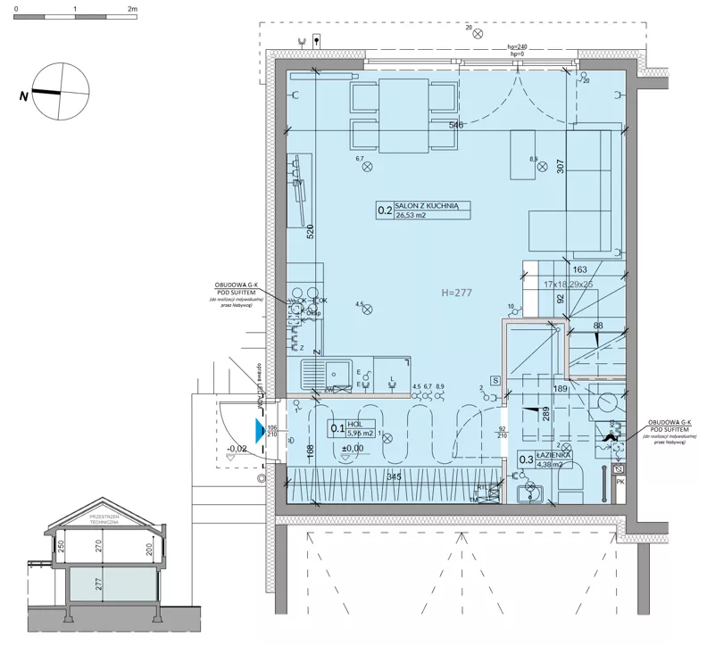 Dom 81,17 m², oferta nr 34B, Ogrody Przyjaciół 5 - etap 3, Warszawa, Białołęka, Szamocin, ul. Cieślewskich