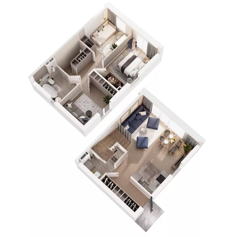 Dom 81,17 m², oferta nr 36B, Ogrody Przyjaciół 5 - etap 3, Warszawa, Białołęka, Szamocin, ul. Cieślewskich