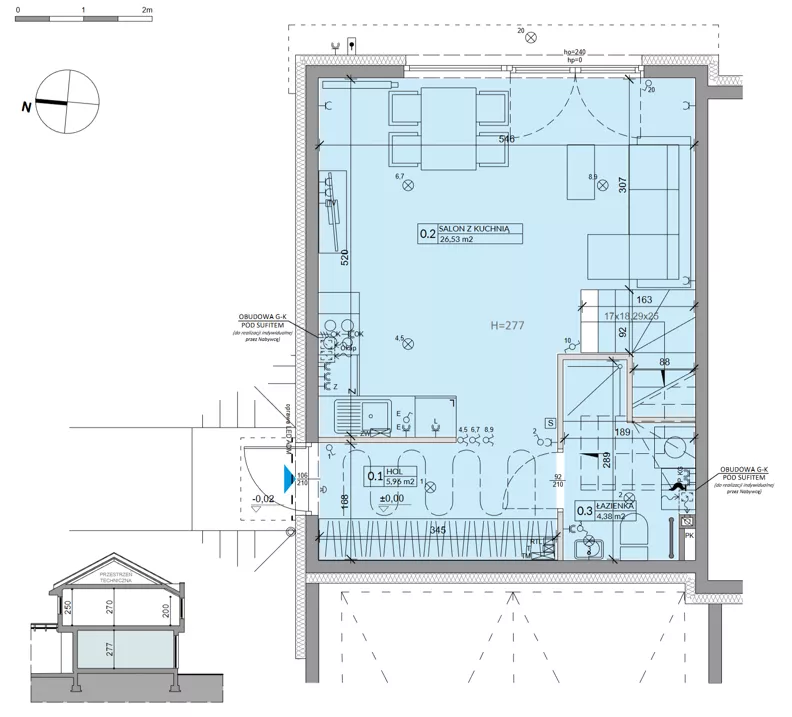 Dom 81,17 m², oferta nr 1B, Ogrody Przyjaciół 5, Warszawa, Białołęka, Szamocin, ul. Cieślewskich/Inna