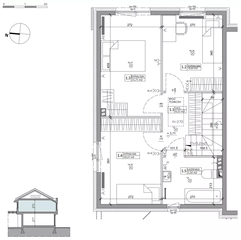 Dom 81,17 m², oferta nr 16B, Ogrody Przyjaciół 5, Warszawa, Białołęka, Szamocin, ul. Cieślewskich/Inna