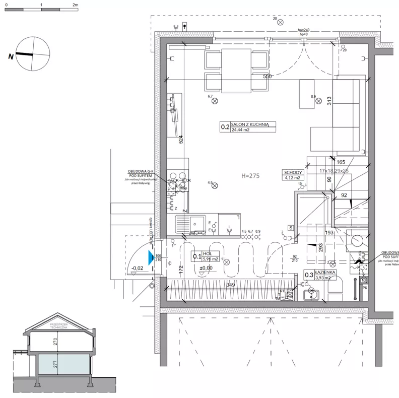 Dom 81,17 m², oferta nr 16B, Ogrody Przyjaciół 5, Warszawa, Białołęka, Szamocin, ul. Cieślewskich/Inna