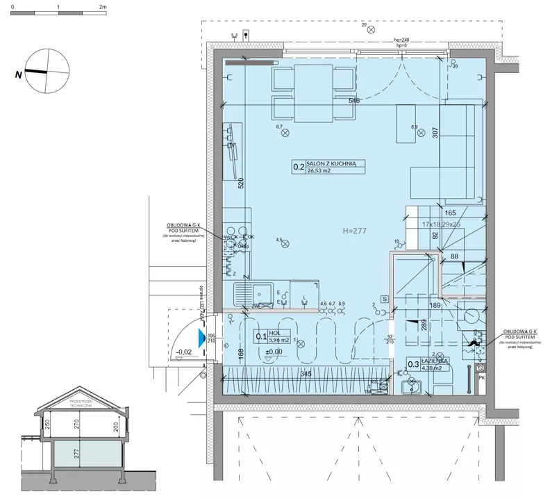 Dom 81,17 m², oferta nr 16B, Ogrody Przyjaciół 5, Warszawa, Białołęka, Szamocin, ul. Cieślewskich/Inna