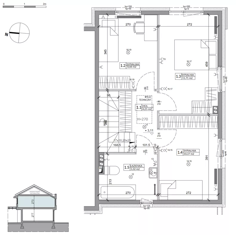 Dom 81,17 m², oferta nr 18B, Ogrody Przyjaciół 5, Warszawa, Białołęka, Szamocin, ul. Cieślewskich/Inna