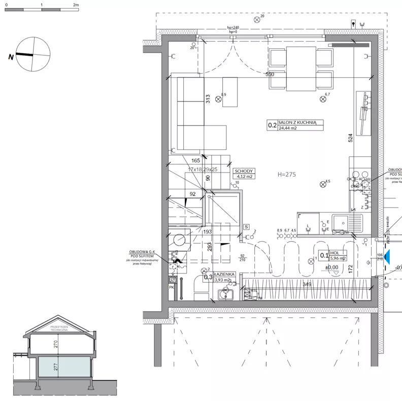 Dom 81,17 m², oferta nr 18B, Ogrody Przyjaciół 5, Warszawa, Białołęka, Szamocin, ul. Cieślewskich/Inna