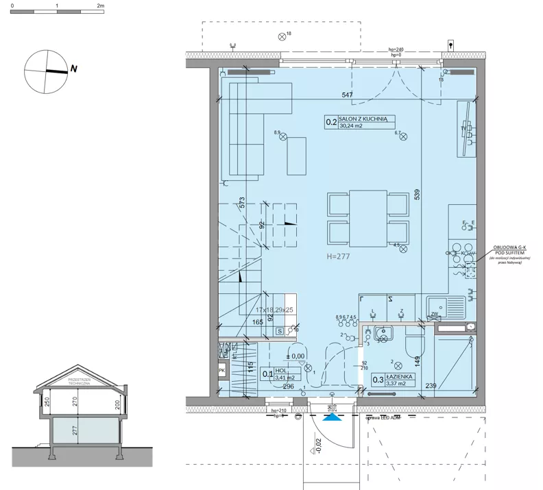 Dom 80,54 m², oferta nr 26B, Ogrody Przyjaciół 5, Warszawa, Białołęka, Szamocin, ul. Cieślewskich/Inna