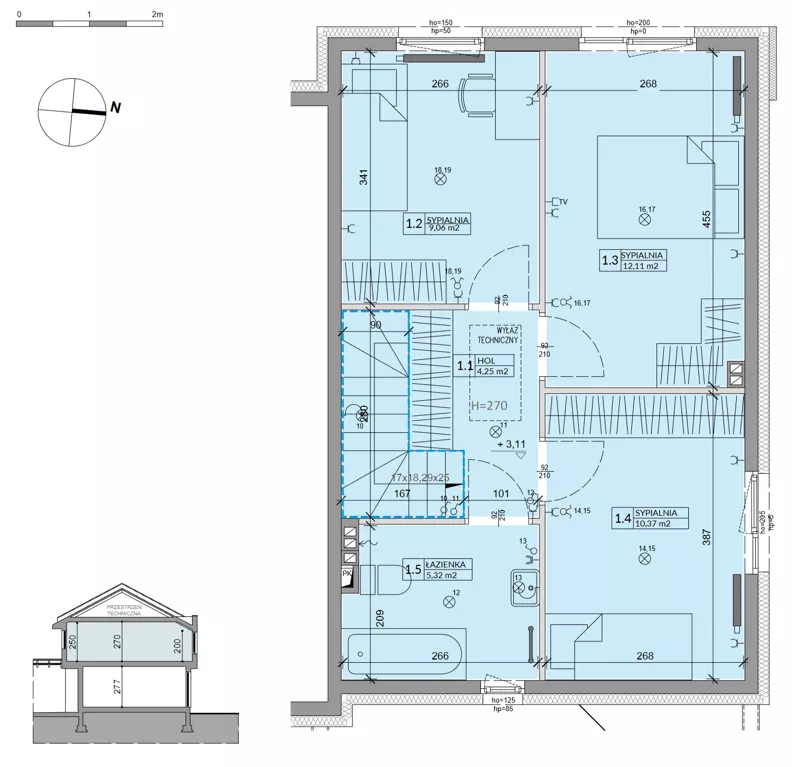 Dom 81,17 m², oferta nr 27B, Ogrody Przyjaciół 5, Warszawa, Białołęka, Szamocin, ul. Cieślewskich/Inna
