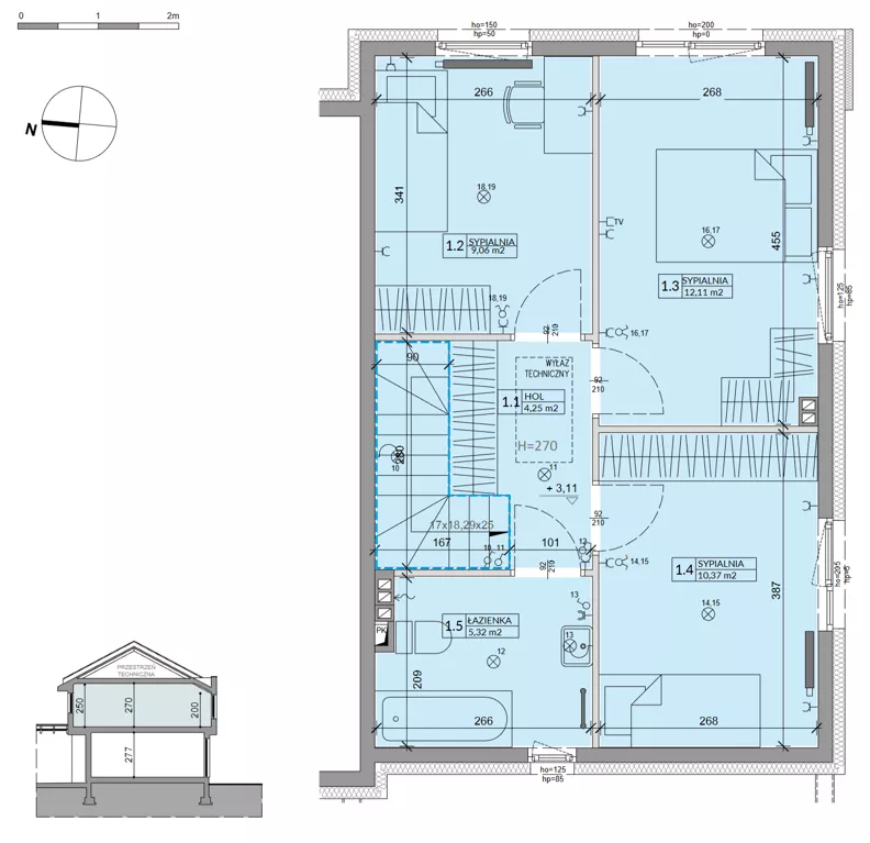 Dom 81,17 m², oferta nr 30B, Ogrody Przyjaciół 5, Warszawa, Białołęka, Szamocin, ul. Cieślewskich/Inna