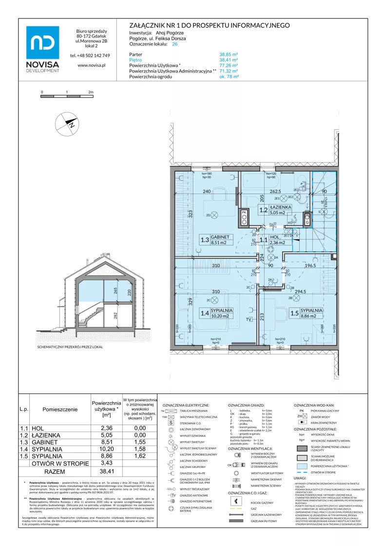 Dom 77,26 m², oferta nr 26, Ahoj Pogórze, Pogórze, ul. Feliksa Dorsza