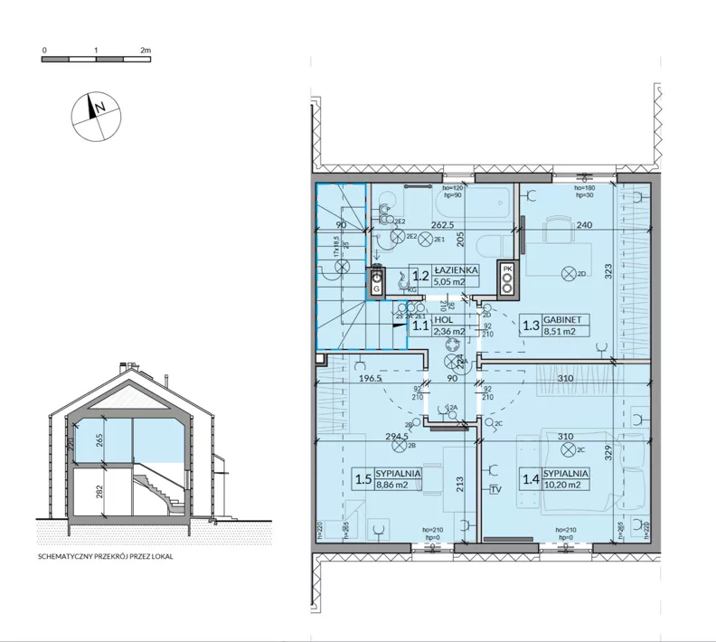 Dom 77,26 m², oferta nr 39, Ahoj Pogórze, Pogórze, ul. Feliksa Dorsza