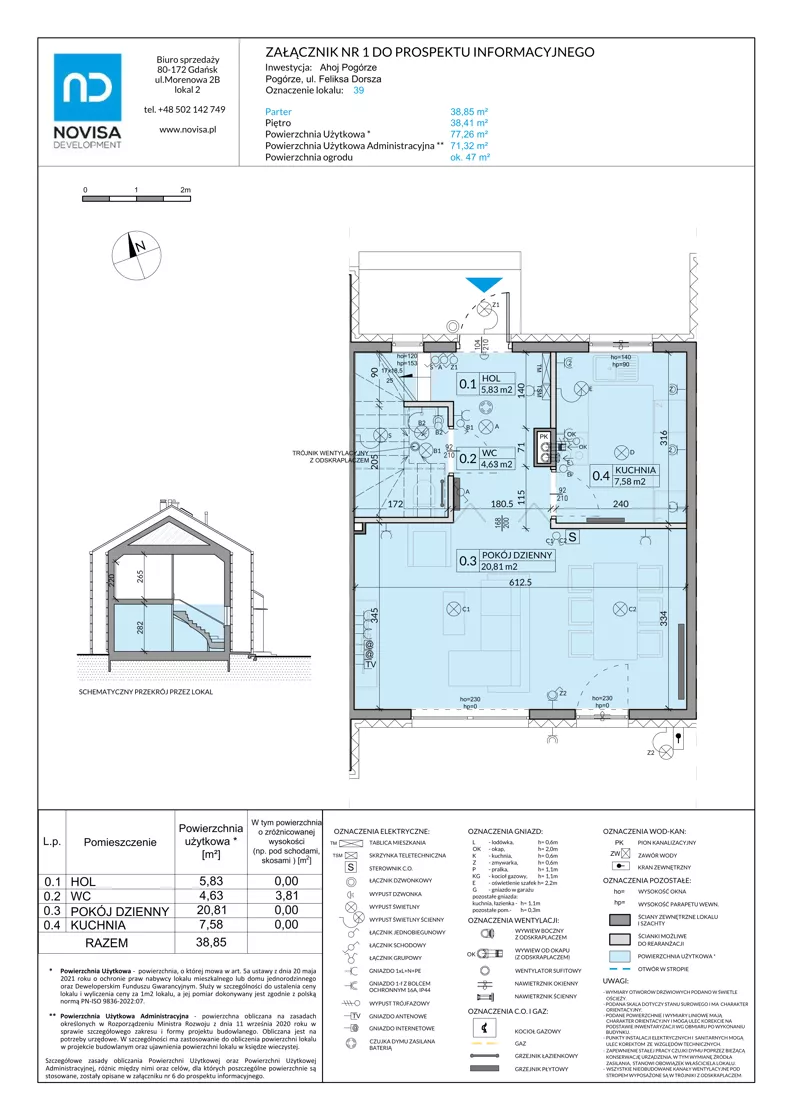 Dom 77,26 m², oferta nr 39, Ahoj Pogórze, Pogórze, ul. Feliksa Dorsza
