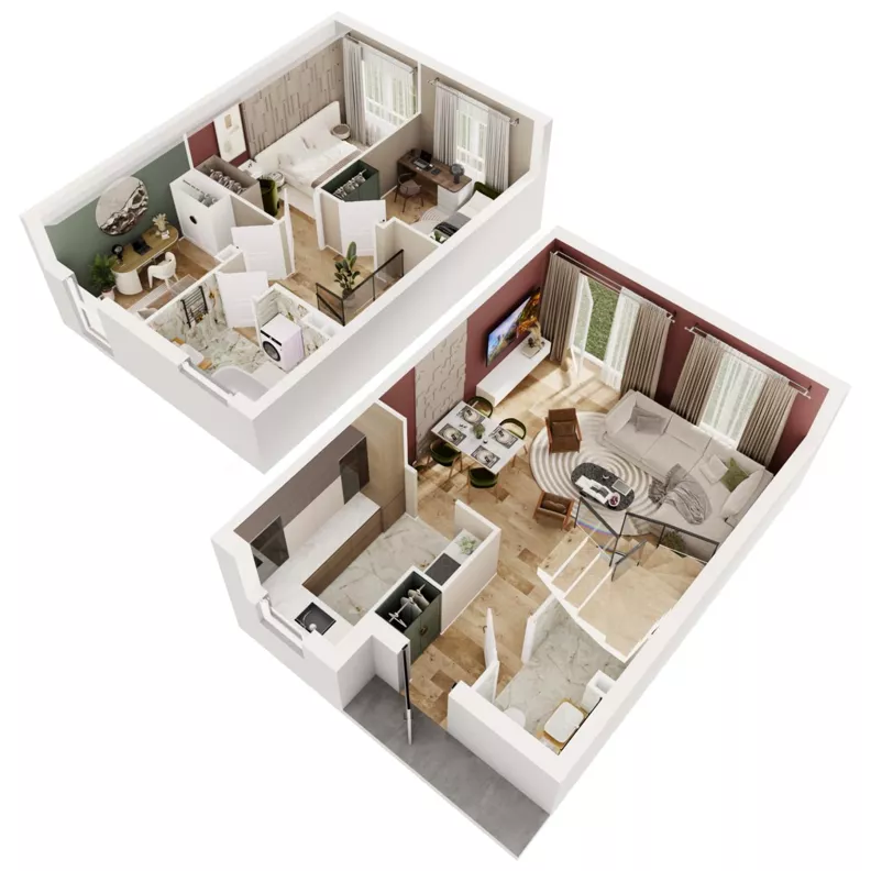 Dom 82,07 m², oferta nr 61B, Nova Magdalenka 7, Słomin, ul. Janczewicka