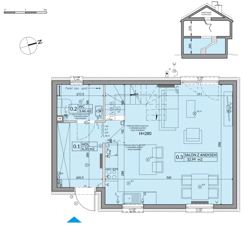 Dom 86,18 m², oferta nr 95A, Nova Magdalenka 7, Słomin, ul. Janczewicka