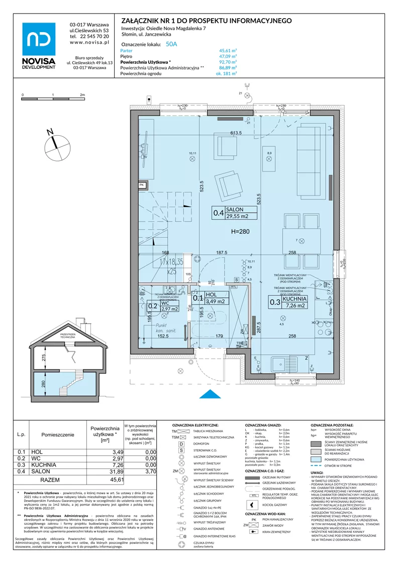 Dom 92,70 m², oferta nr 50A, Nova Magdalenka 7, Słomin, ul. Janczewicka