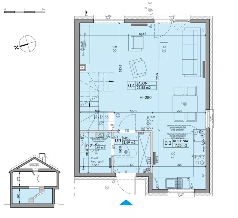 Dom 92,70 m², oferta nr 71A, Nova Magdalenka 7, Słomin, ul. Janczewicka