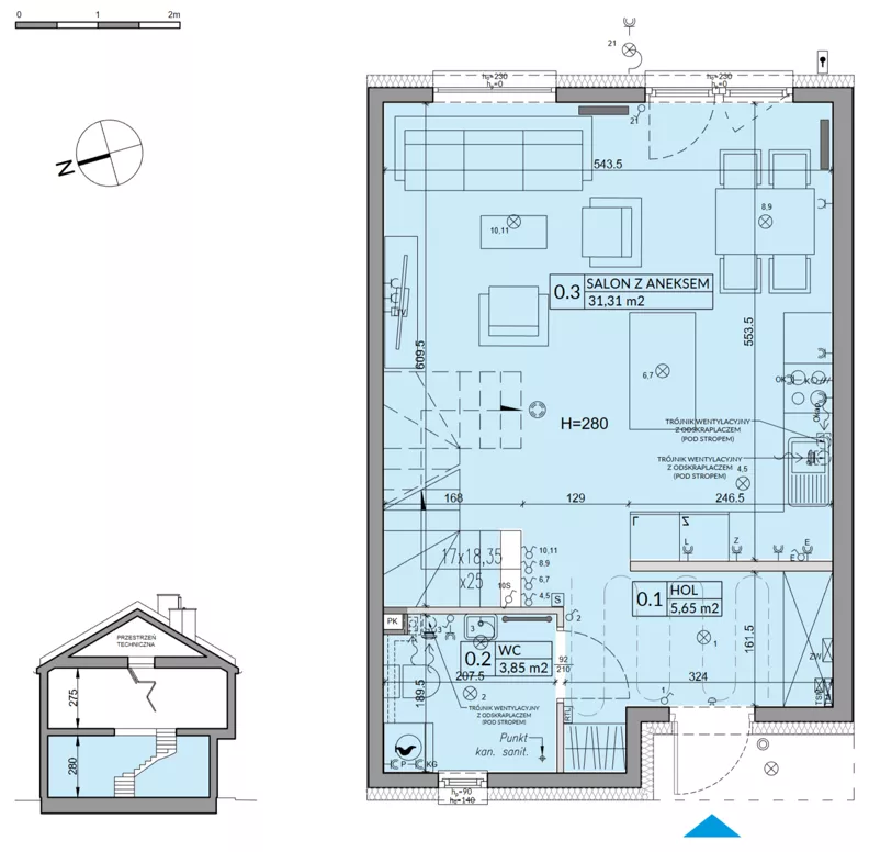 Dom 82,62 m², oferta nr 72B, Nova Magdalenka 7, Słomin, ul. Janczewicka
