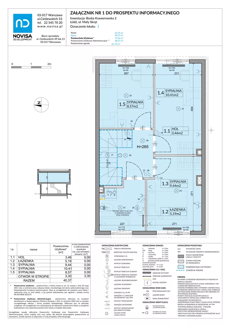 Dom 74,16 m², oferta nr 1, Boska Ksawerowska 2, Łódź, Górna, ul. Mały Skręt
