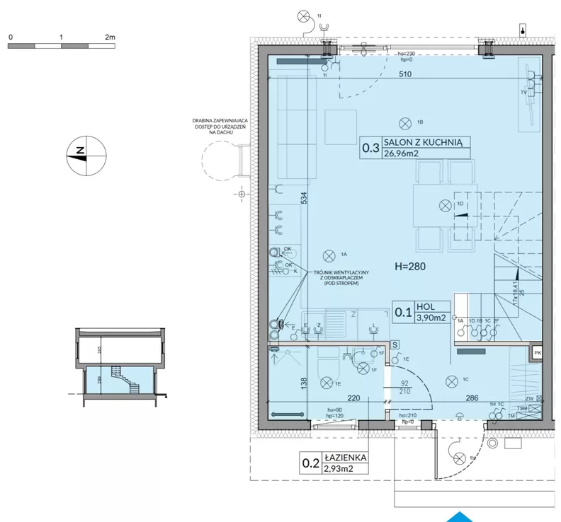 Dom 74,16 m², oferta nr 36, Boska Ksawerowska 2 - etap 3, Łódź, Górna, ul. Mały Skręt