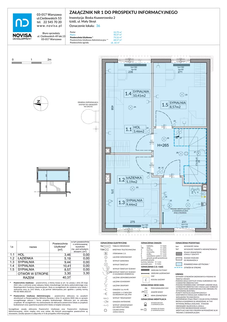 Dom 74,16 m², oferta nr 36, Boska Ksawerowska 2 - etap 3, Łódź, Górna, ul. Mały Skręt