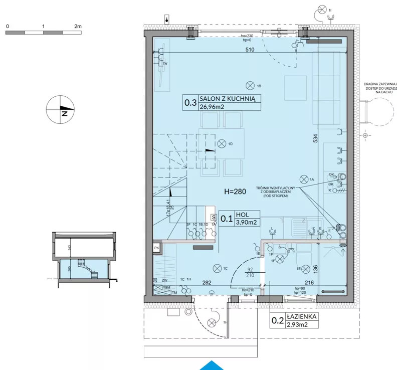 Dom 74,16 m², oferta nr 40, Boska Ksawerowska 2 - etap 3, Łódź, Górna, ul. Mały Skręt