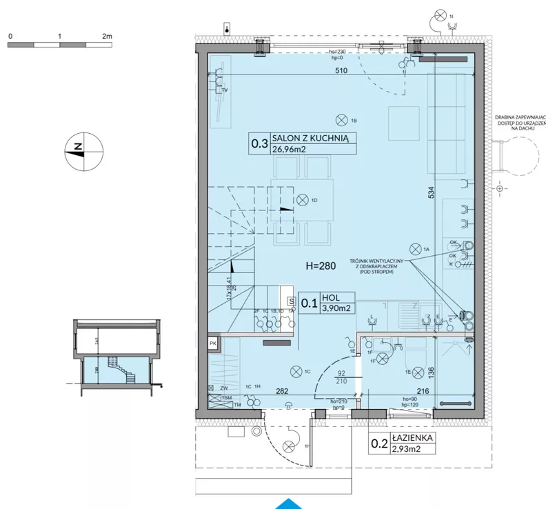 Dom 74,16 m², oferta nr 41, Boska Ksawerowska 2 - etap 3, Łódź, Górna, ul. Mały Skręt