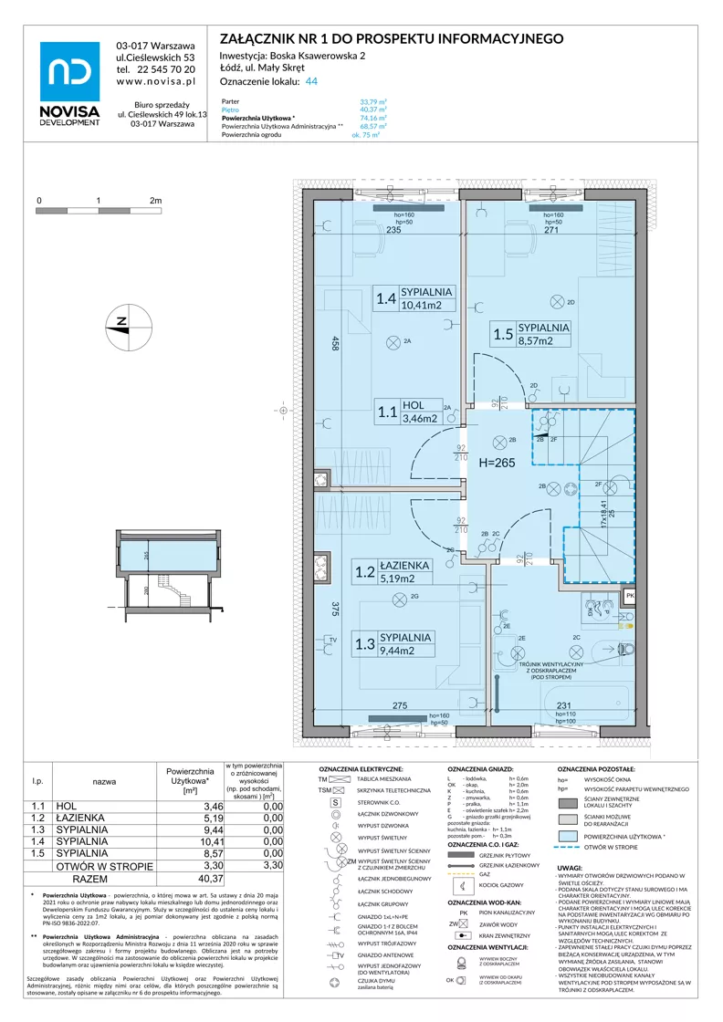 Dom 74,16 m², oferta nr 44, Boska Ksawerowska 2 - etap 3, Łódź, Górna, ul. Mały Skręt