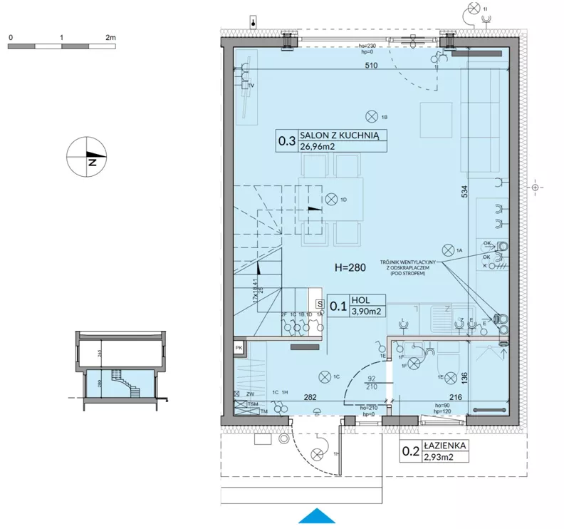 Dom 74,16 m², oferta nr 48, Boska Ksawerowska 2, Łódź, Górna, ul. Mały Skręt