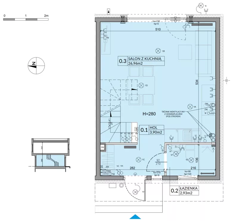 Dom 74,16 m², oferta nr 49, Boska Ksawerowska 2, Łódź, Górna, ul. Mały Skręt