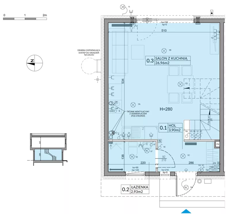 Dom 74,16 m², oferta nr 52, Boska Ksawerowska 2, Łódź, Górna, ul. Mały Skręt
