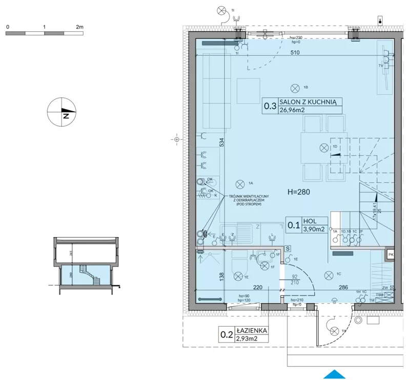 Dom 74,16 m², oferta nr 53, Boska Ksawerowska 2, Łódź, Górna, ul. Mały Skręt