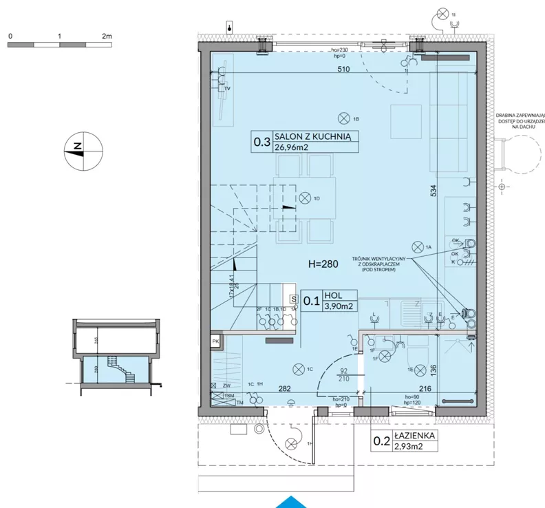 Dom 74,16 m², oferta nr 57, Boska Ksawerowska 2, Łódź, Górna, ul. Mały Skręt