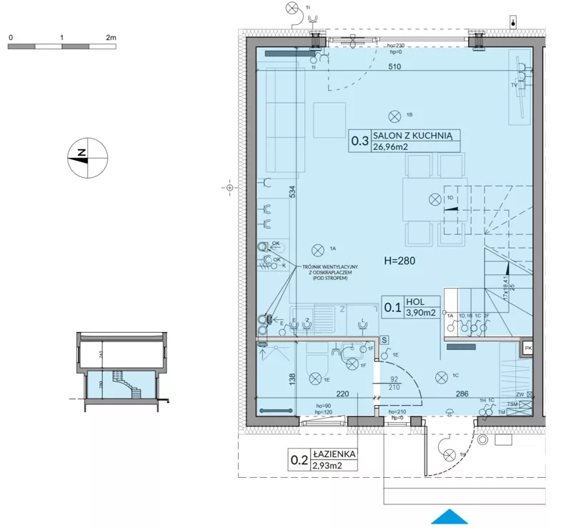 Dom 74,16 m², oferta nr 60, Boska Ksawerowska 2, Łódź, Górna, ul. Mały Skręt