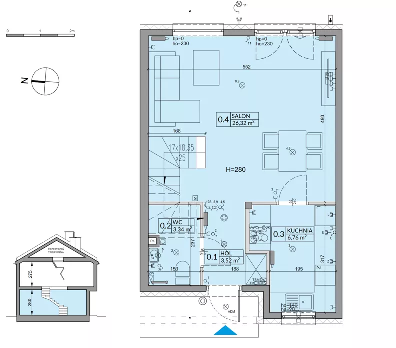 Dom 81,80 m², oferta nr 43B, Osiedle Fikus, Wólka Kosowska, ul. Nadrzeczna