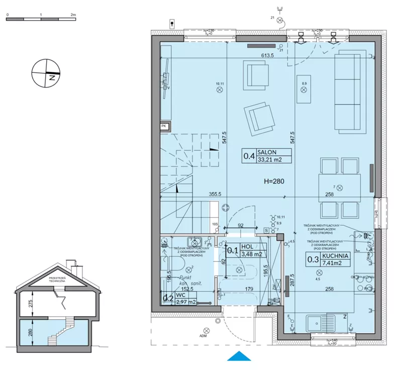 Dom 95,53 m², oferta nr 2B, Osiedle Pod Dębem, Boryszew, ul. Nadziei