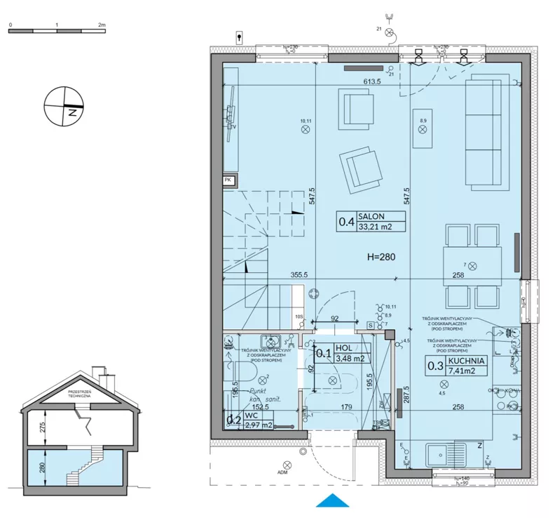 Dom 95,53 m², oferta nr 4B, Osiedle Pod Dębem, Boryszew, ul. Nadziei