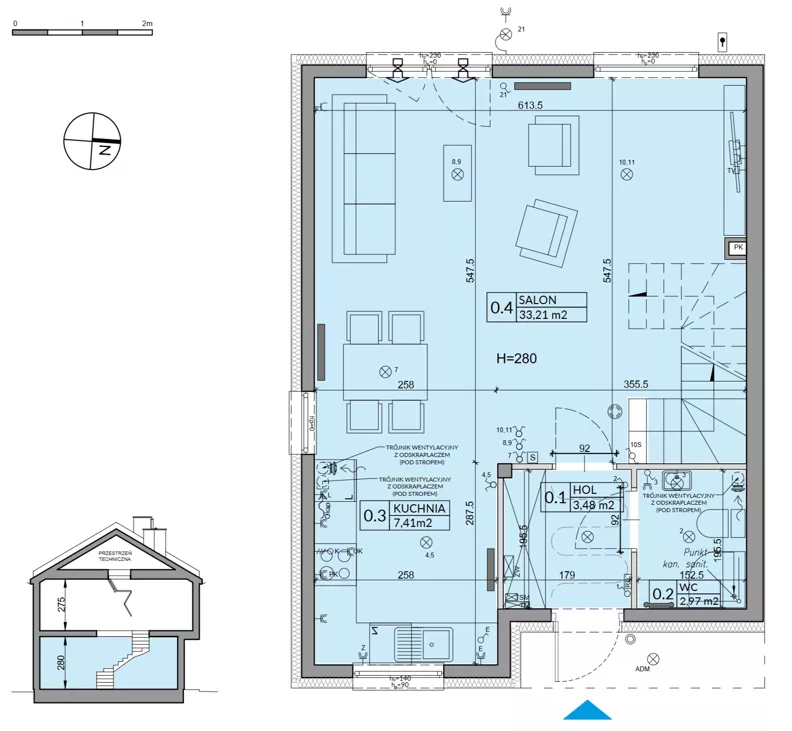 Dom 95,53 m², oferta nr 7A, Osiedle Pod Dębem, Boryszew, ul. Nadziei