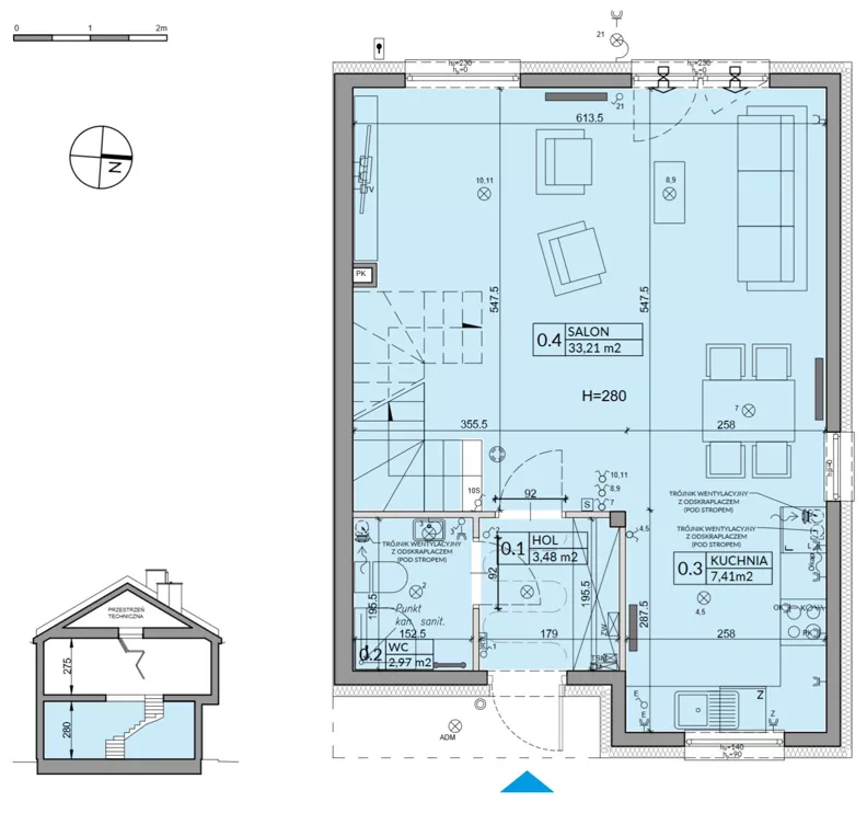 Dom 95,53 m², oferta nr 8B, Osiedle Pod Dębem, Boryszew, ul. Nadziei