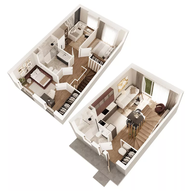 4 pokoje, mieszkanie 74,81 m², parter, oferta nr 9, Boska Pabianicka, Łódź, Górna, ul. Pabianicka 296