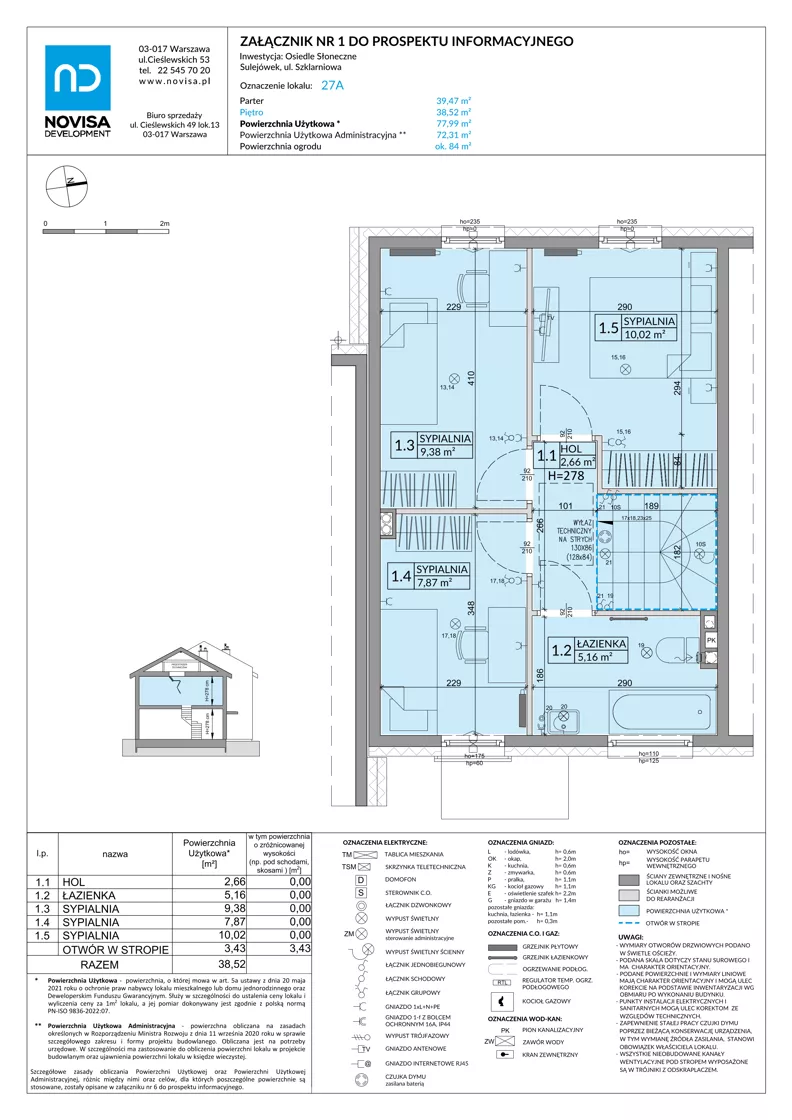 Dom 77,99 m², oferta nr 27A, Osiedle Słoneczne - etap 3, Sulejówek, ul. Szklarniowa