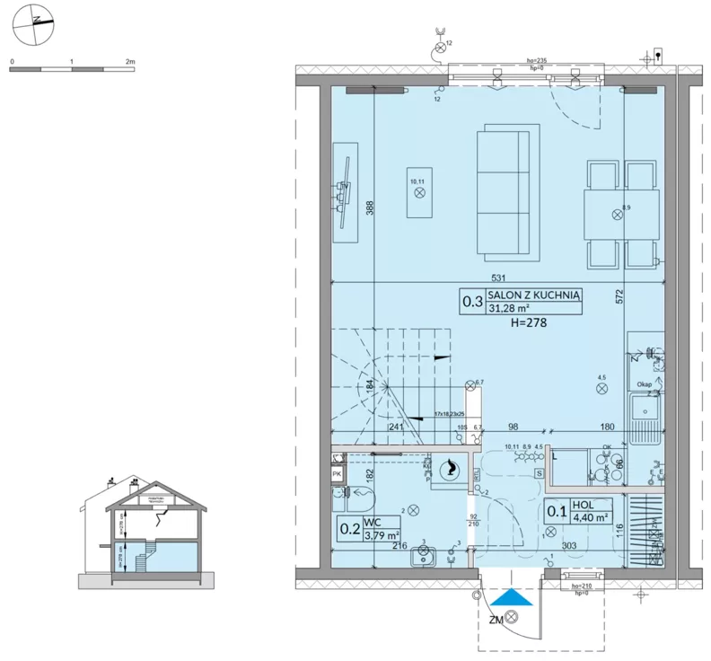Dom 77,99 m², oferta nr 27B, Osiedle Słoneczne - etap 3, Sulejówek, ul. Szklarniowa