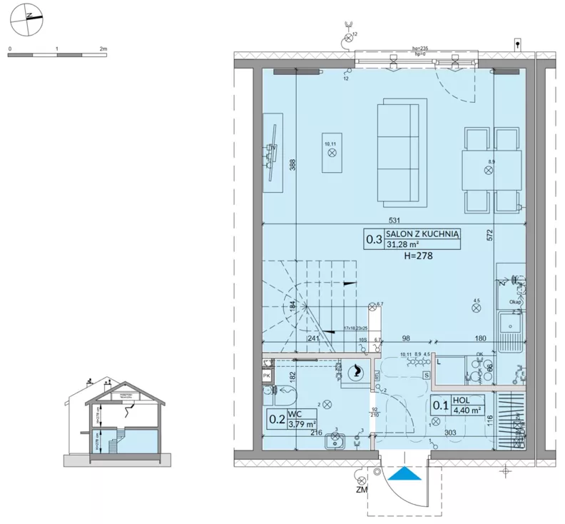 Dom 77,99 m², oferta nr 28B, Osiedle Słoneczne - etap 3, Sulejówek, ul. Szklarniowa