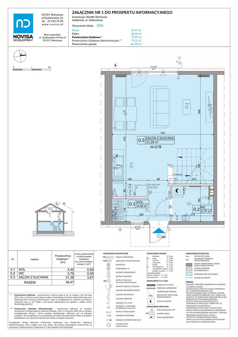 Dom 77,99 m², oferta nr 29A, Osiedle Słoneczne - etap 3, Sulejówek, ul. Szklarniowa