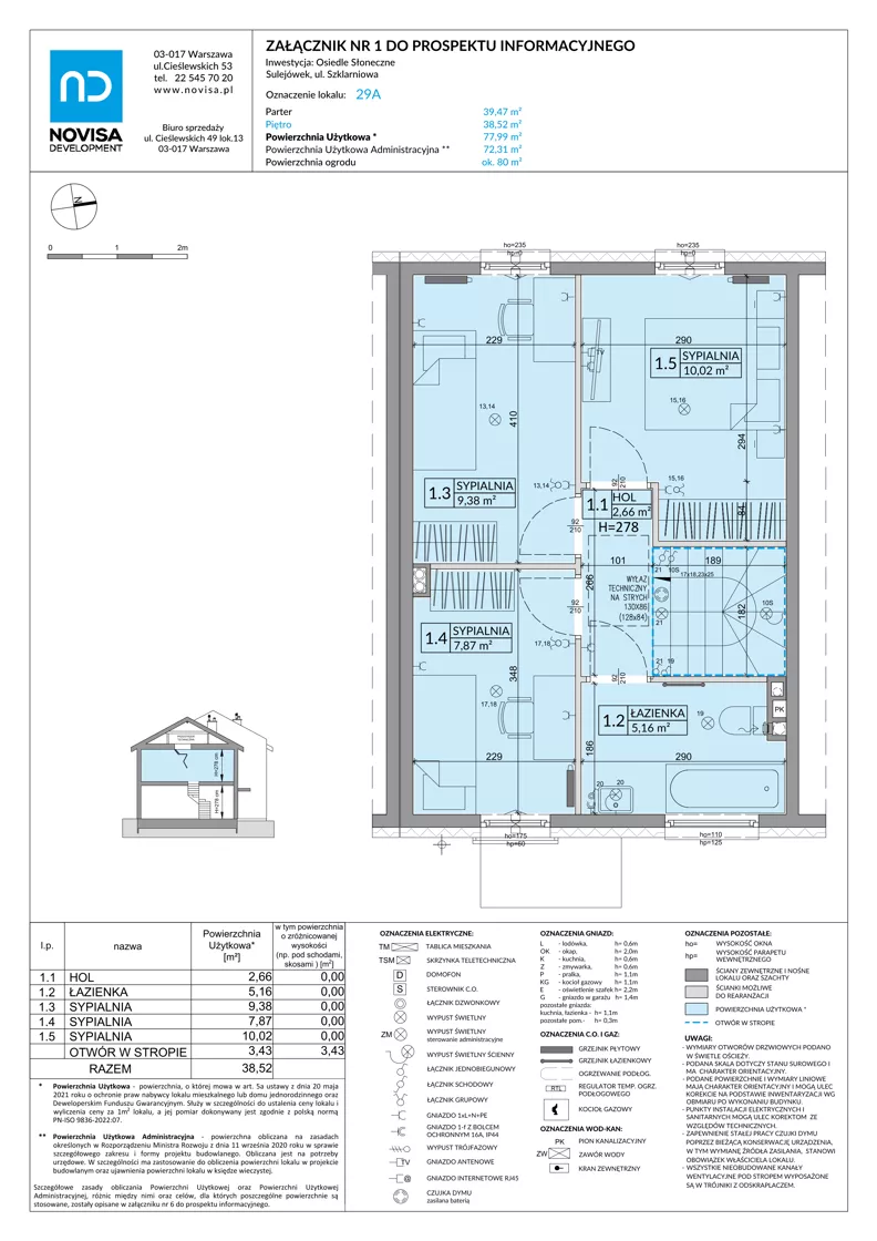 Dom 77,99 m², oferta nr 29A, Osiedle Słoneczne - etap 3, Sulejówek, ul. Szklarniowa
