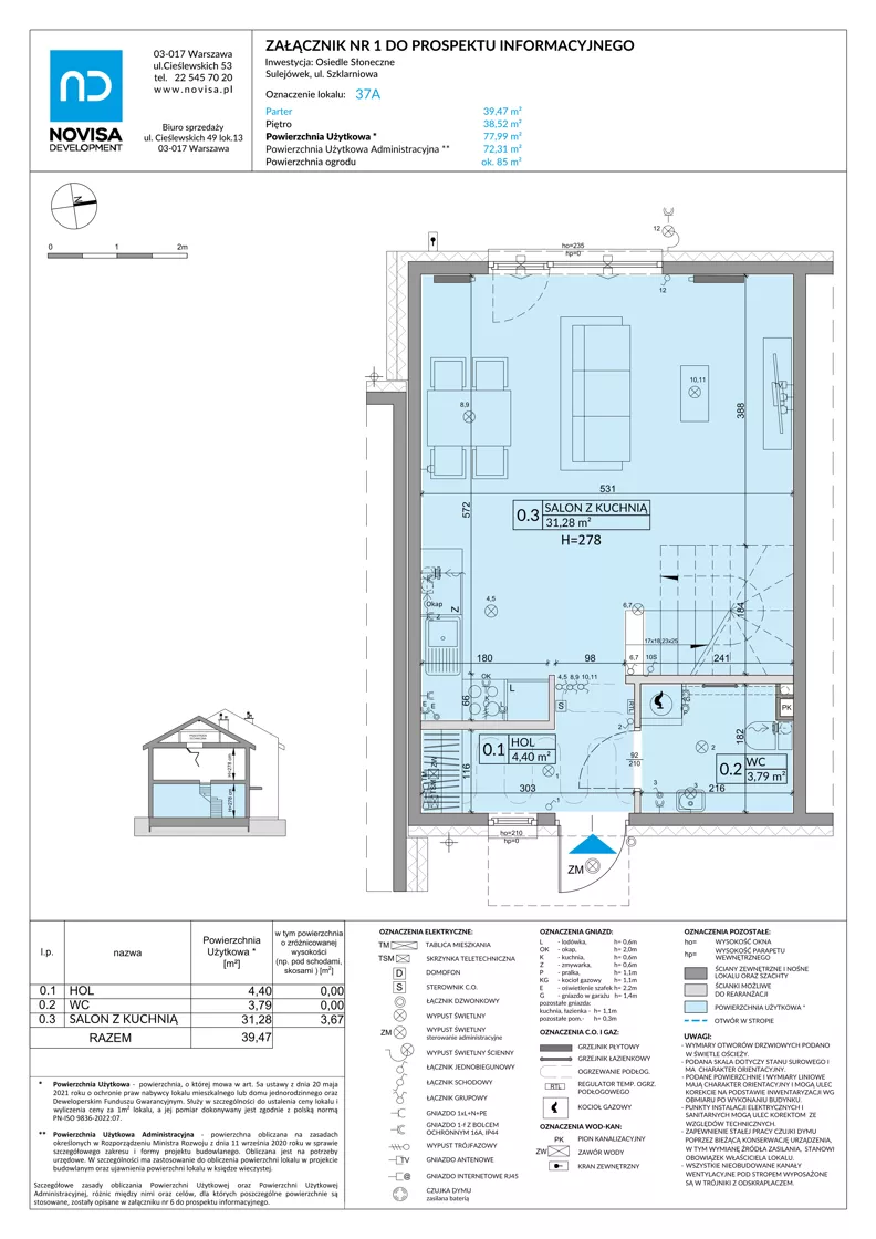 Dom 77,99 m², oferta nr 37A, Osiedle Słoneczne - etap 4, Sulejówek, ul. Szklarniowa