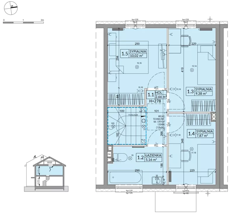 Dom 77,99 m², oferta nr 37B, Osiedle Słoneczne - etap 4, Sulejówek, ul. Szklarniowa