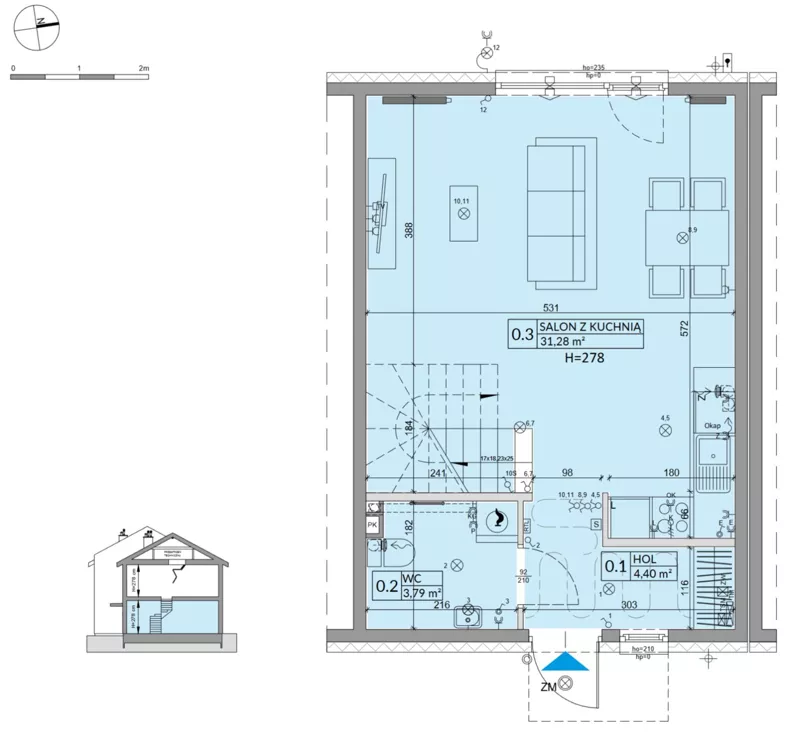 Dom 77,99 m², oferta nr 37B, Osiedle Słoneczne - etap 4, Sulejówek, ul. Szklarniowa