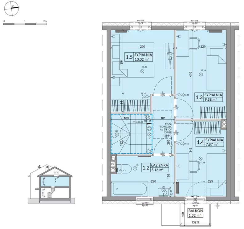Dom 77,99 m², oferta nr 38B, Osiedle Słoneczne - etap 4, Sulejówek, ul. Szklarniowa