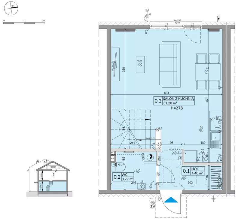 Dom 77,99 m², oferta nr 38B, Osiedle Słoneczne - etap 4, Sulejówek, ul. Szklarniowa
