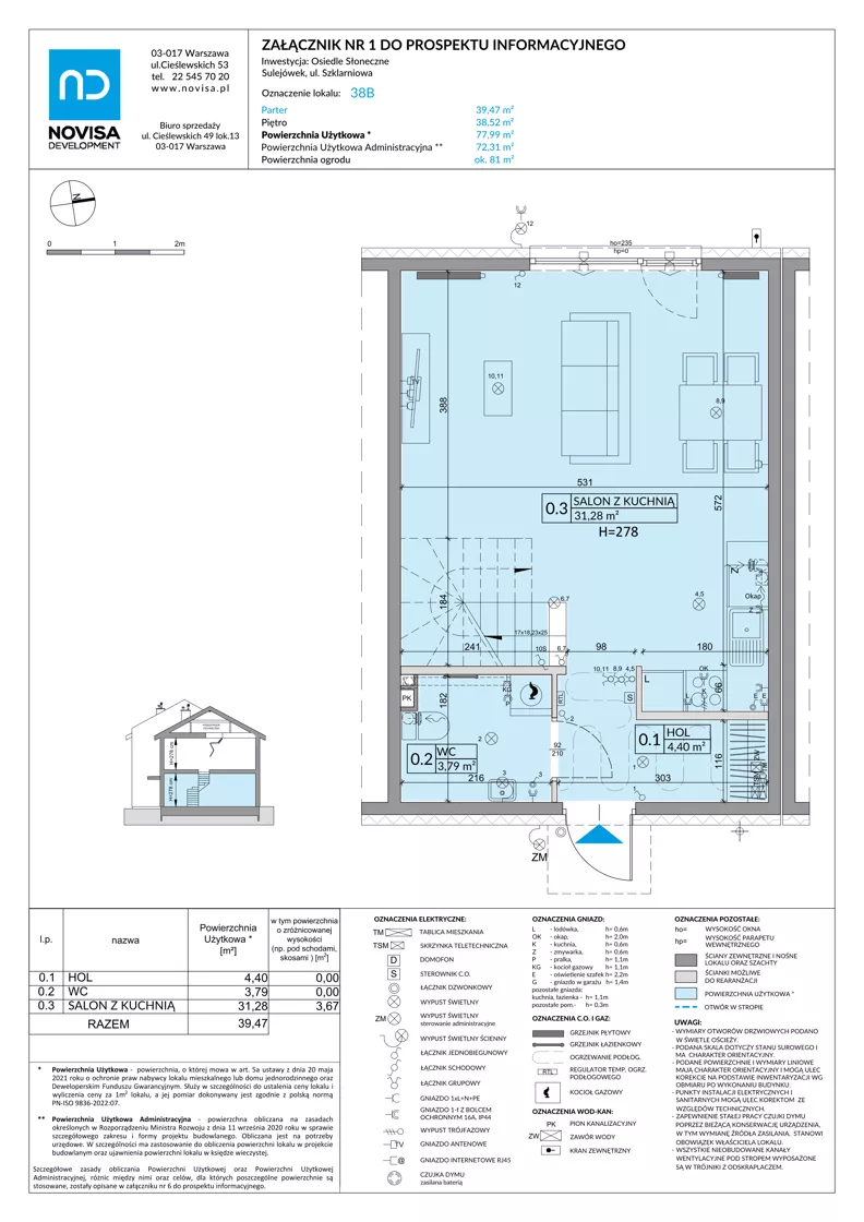 Dom 77,99 m², oferta nr 38B, Osiedle Słoneczne - etap 4, Sulejówek, ul. Szklarniowa